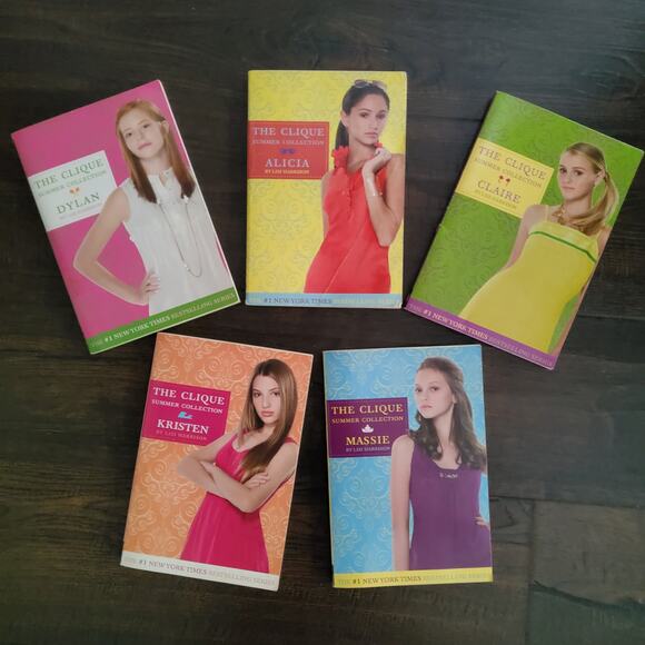 The Clique Summer Collection 5 Book Set by Lisi Harrison Five Girls Five Stories - Picture 1 of 12